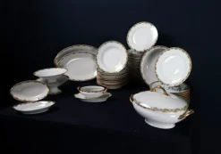 Pamono Table Service in Limoges Porcelain by Betoule et Legrand, 1890s, Set of 57><noscript><img width=