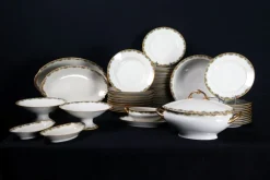 Pamono Table Service in Limoges Porcelain by Betoule et Legrand, 1890s, Set of 57><noscript><img width=