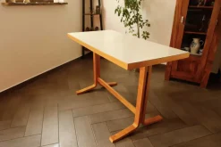 Pamono Table with Umakart Top by Ludvik Volak for Drevopodnik Holesov, 1970s><noscript><img width=