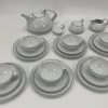 Sale Pamono Tac Tea Service in Platinum by Walter Gropius for Rosenthal, Set of 25
