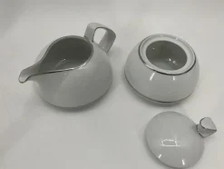 Sale Pamono Tac Tea Service in Platinum by Walter Gropius for Rosenthal, Set of 25