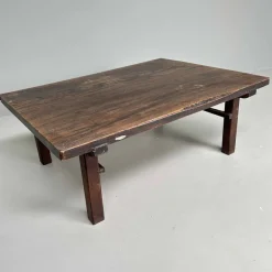 Pamono Taishō Period Minimalist Low Wooden Table, Japan, 1920s