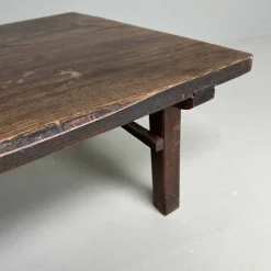 Pamono Taishō Period Minimalist Low Wooden Table, Japan, 1920s