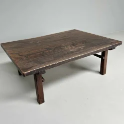Pamono Taishō Period Minimalist Low Wooden Table, Japan, 1920s