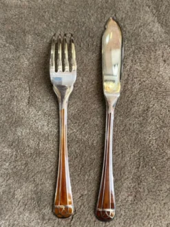 Pamono Talisman Siena Fish Cutlery Set from Christofle, 1960s, Set of 12><noscript><img width=