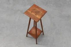 Pamono Tall Art Deco French Oak Console Table, 1920s><noscript><img width=
