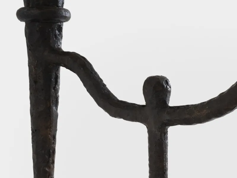 Pamono Tall Brutalist French Bronze Candleholder, 1940> Candleholders