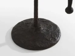 Pamono Tall Brutalist French Bronze Candleholder, 1940><noscript><img width=