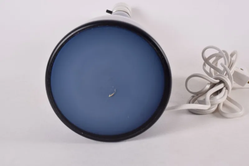 Hot Pamono Tall Danish Modern Gourd-Shaped Table Lamp in Blue Glass from Kastrup Holmegaard, 1960s