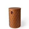Discount Pamono Tall Leather Demetra Round Basket
