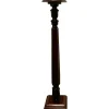 Pamono Tall 19th Century Carved Mahogany Pedestal, 1880s> Pedestals And Columns