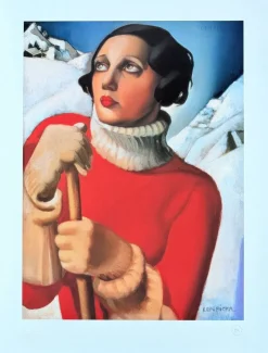 Pamono Tamara de Lempicka, St Moritz, 1929 / 2023, Giclée Print><noscript><img width=