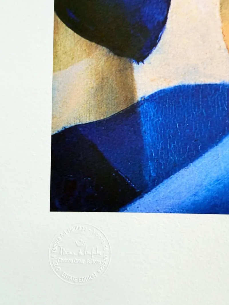 Online Pamono Tamara de Lempicka, The Blue Scarf, 1930 / 2023, Giclée Print
