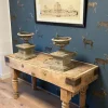 Pamono Tan Beech Butcher Table> Worktables & Workbenches