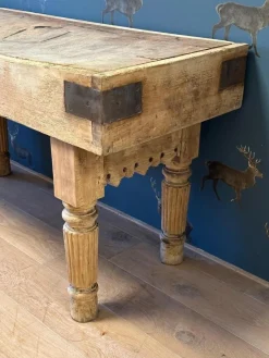 Pamono Tan Beech Butcher Table><noscript><img width=