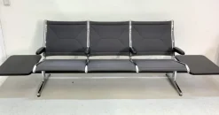 New Pamono Tandem Sling Airport Seat Bench with Table by Charles & Ray Eames for Herman Miller, 1960s, USA