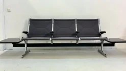 New Pamono Tandem Sling Airport Seat Bench with Table by Charles & Ray Eames for Herman Miller, 1960s, USA