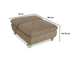Online Pamono Taoo Fabric Corner Sofa with Ottoman by Willo Schillig, Set of 2