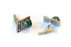 Pamono Taxco Style Silver Cufflinks, Set of 2><noscript><img width=
