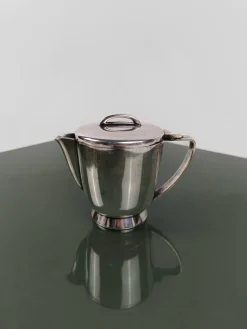 Pamono Tea / Coffee Set attributed to Gio Ponti for Parco Dei Principi Hotel, Rome, 1960s, Set of 5><noscript><img width=
