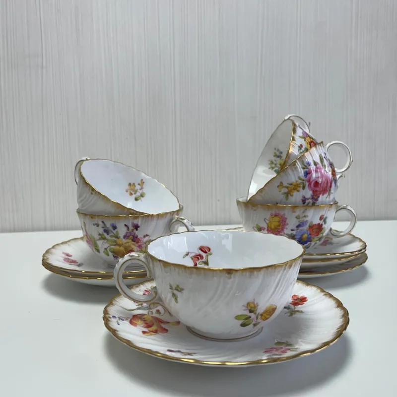 Discount Pamono Tea Cups in French Porcelain, Set of 6