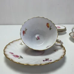 Discount Pamono Tea Cups in French Porcelain, Set of 6