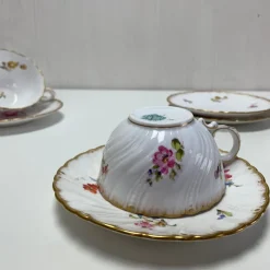 Discount Pamono Tea Cups in French Porcelain, Set of 6