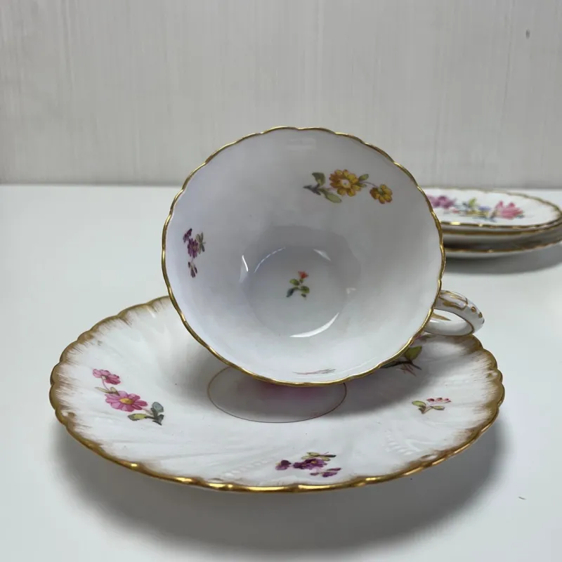 Discount Pamono Tea Cups in French Porcelain, Set of 6