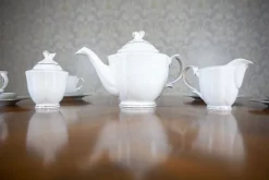 Pamono Tea Service for Six People from Bogucice Porcelain, Set of 21><noscript><img width=