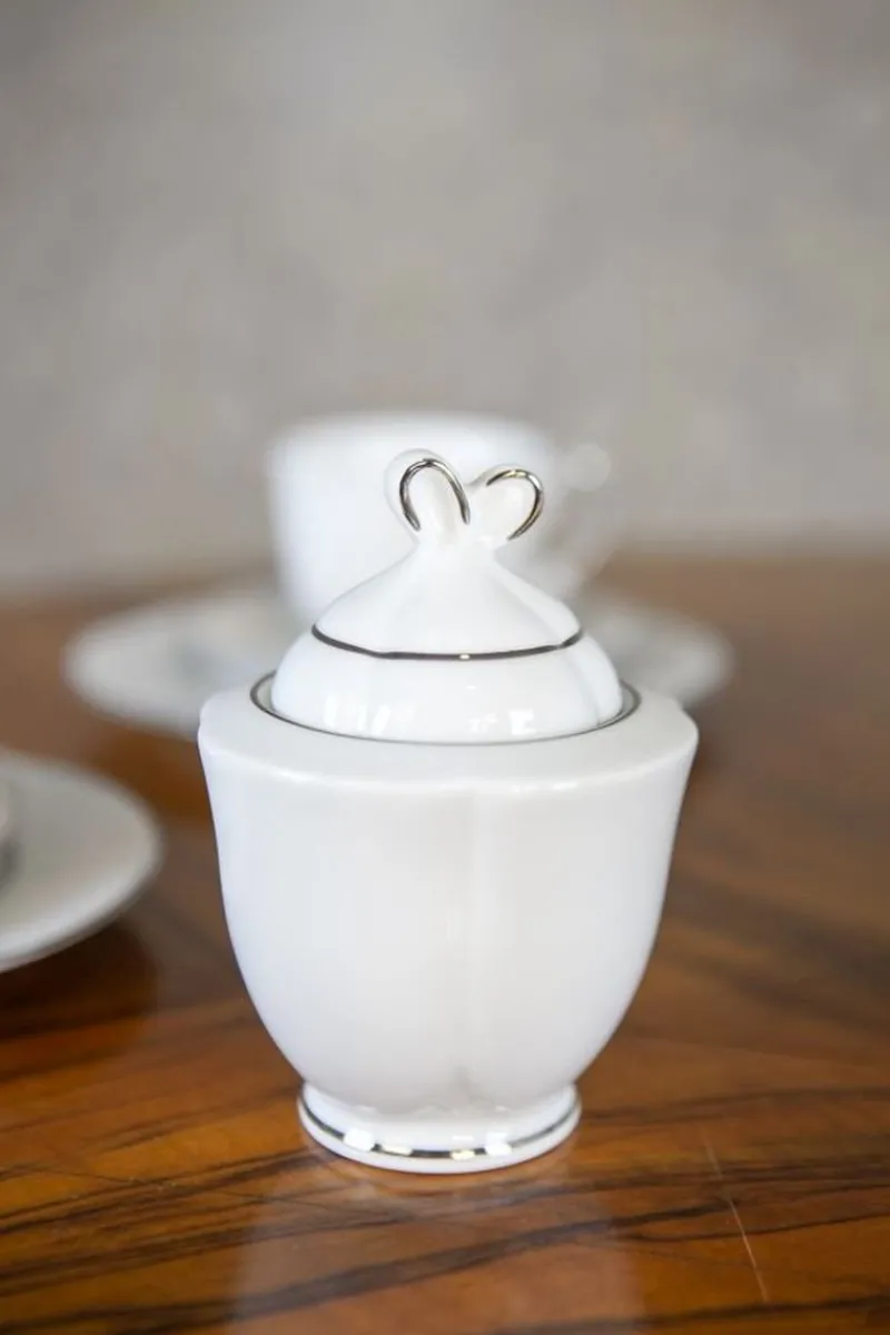 Pamono Tea Service for Six People from Bogucice Porcelain, Set of 21> Tabletop|Coffee & Tea Service