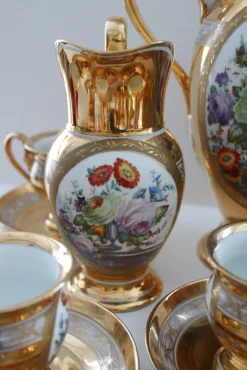 Pamono Tea Service in Porcelain, 1949, Set of 15><noscript><img width=