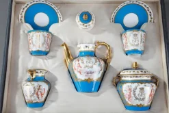 Discount Pamono Tea Service Set from Sevres and Château Des Tuileries, Set of 8