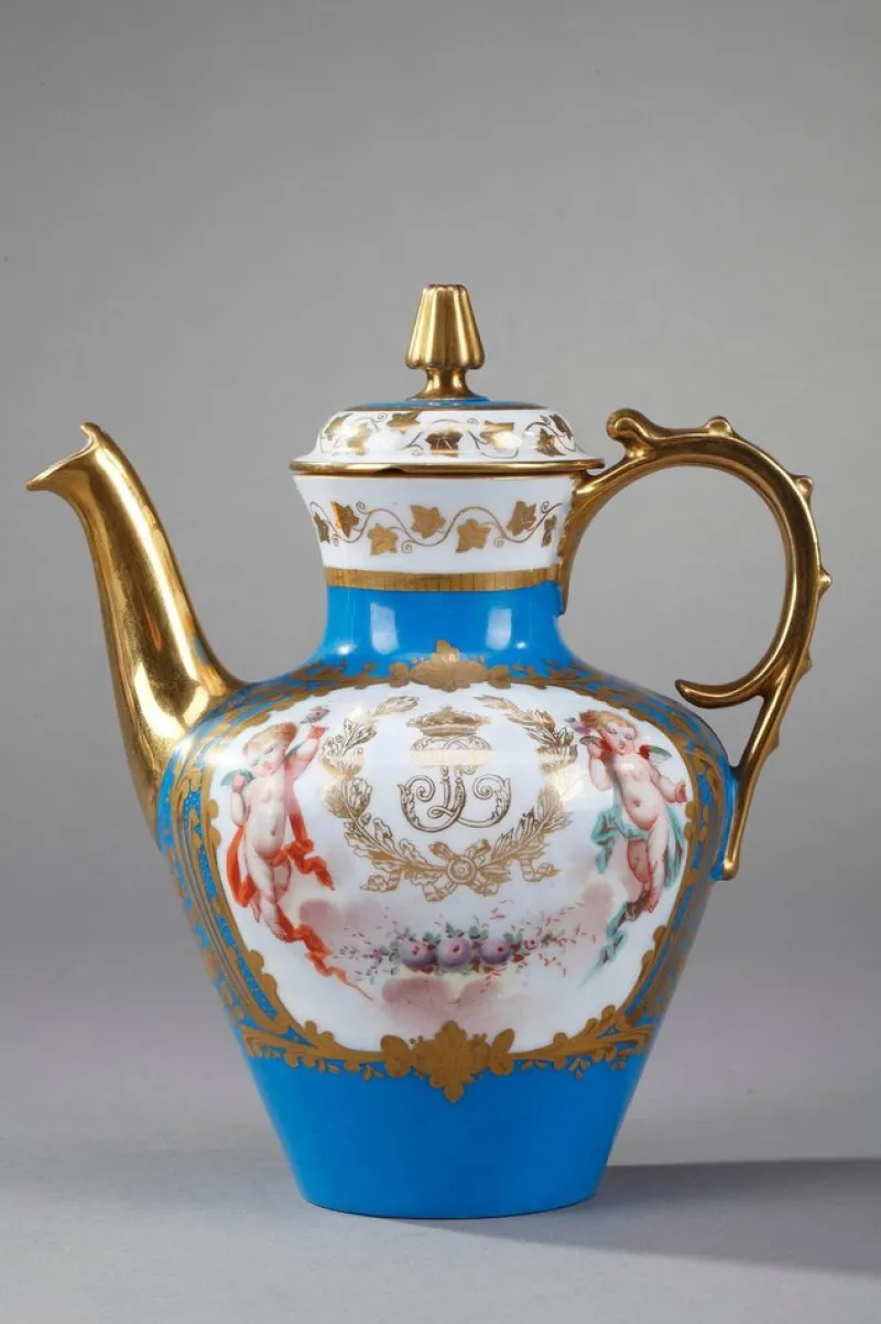 Discount Pamono Tea Service Set from Sevres and Château Des Tuileries, Set of 8