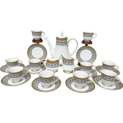 Pamono Tea Set in Scheherazade Pattern attributed to Noritake, Japan, 1960s, Set of 23> Coffee & Tea Service
