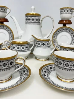 Pamono Tea Set in Scheherazade Pattern attributed to Noritake, Japan, 1960s, Set of 23> Coffee & Tea Service