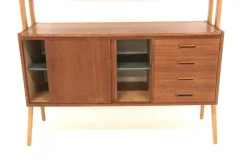 Pamono Teak and Beech Secretary, Sweden, 1960s><noscript><img width=