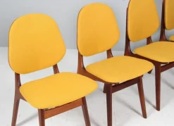 Pamono Teak and Wool Chair by Arne Hovmand-Olsen, 1960s