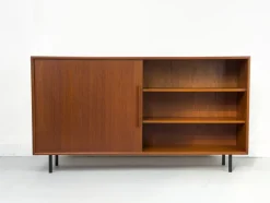 Pamono Teak Cabinet with Sliding Door from WK Möbel, 1960s> Cabinets & Wardrobes