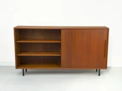 Pamono Teak Cabinet with Sliding Door from WK Möbel, 1960s><noscript><img width=