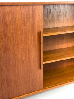Pamono Teak Cabinet with Sliding Door from WK Möbel, 1960s><noscript><img width=