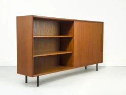 Pamono Teak Cabinet with Sliding Door from WK Möbel, 1960s><noscript><img width=