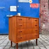Discount Pamono Teak Chest of Drawers with Lock, Denmark