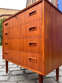 Discount Pamono Teak Chest of Drawers with Lock, Denmark