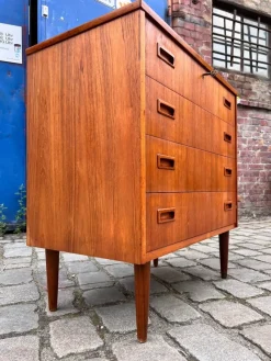 Discount Pamono Teak Chest of Drawers with Lock, Denmark