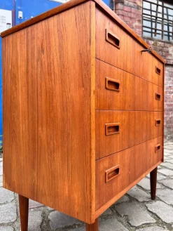 Discount Pamono Teak Chest of Drawers with Lock, Denmark