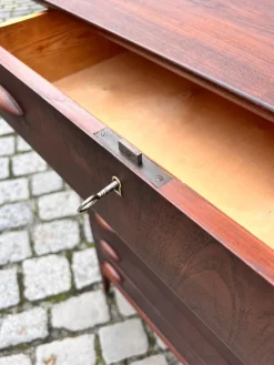 Discount Pamono Teak Chest of Drawers with Lock, Denmark