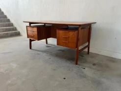 Pamono Teak Desk by Gunni Omann for Omann Jun, 1960s><noscript><img width=
