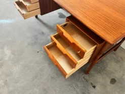 Pamono Teak Desk by Gunni Omann for Omann Jun, 1960s><noscript><img width=