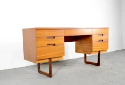 Online Pamono Teak Desk by Gunther Hoffstead for Uniflex, 1960s
