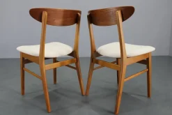 Pamono Teak Dining Chairs from Fastrup, Denmark, 1960s, Set of 5><noscript><img width=
